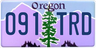 OR license plate 091TRD