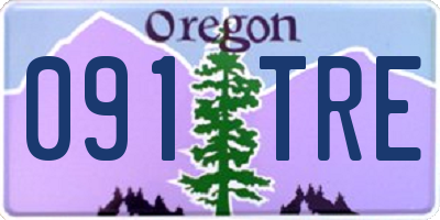 OR license plate 091TRE