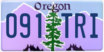 OR license plate 091TRI