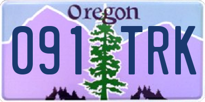 OR license plate 091TRK