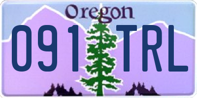 OR license plate 091TRL