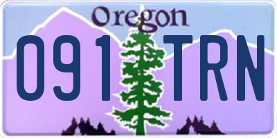 OR license plate 091TRN