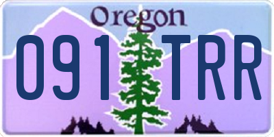 OR license plate 091TRR