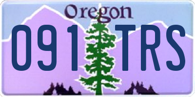 OR license plate 091TRS