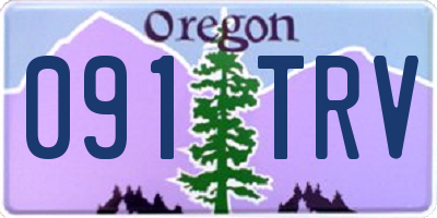 OR license plate 091TRV