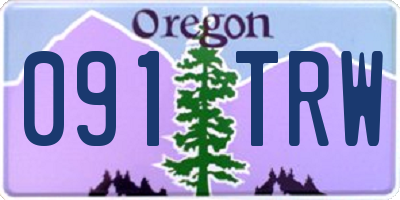 OR license plate 091TRW