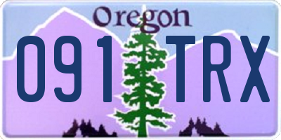 OR license plate 091TRX