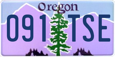 OR license plate 091TSE