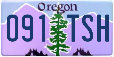 OR license plate 091TSH