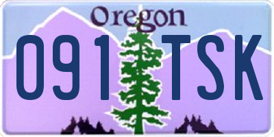 OR license plate 091TSK