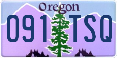 OR license plate 091TSQ
