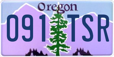 OR license plate 091TSR