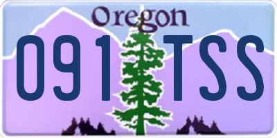 OR license plate 091TSS