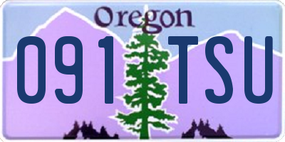 OR license plate 091TSU