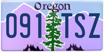 OR license plate 091TSZ