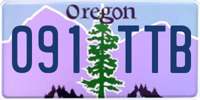 OR license plate 091TTB