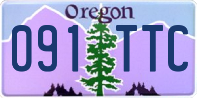 OR license plate 091TTC