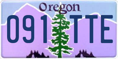 OR license plate 091TTE