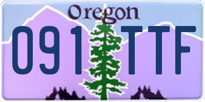 OR license plate 091TTF