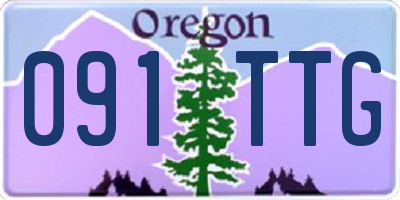 OR license plate 091TTG