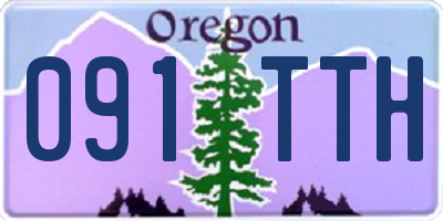 OR license plate 091TTH