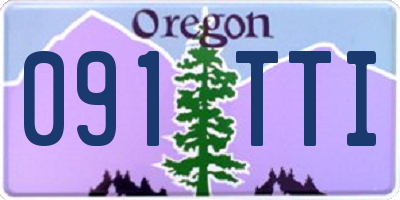 OR license plate 091TTI
