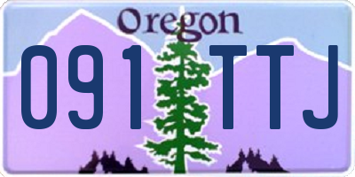 OR license plate 091TTJ