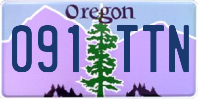 OR license plate 091TTN