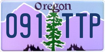 OR license plate 091TTP