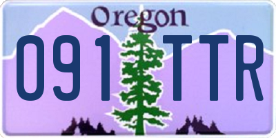 OR license plate 091TTR