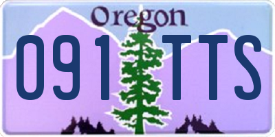 OR license plate 091TTS