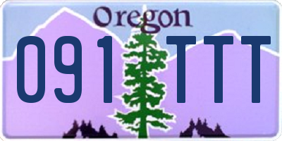 OR license plate 091TTT