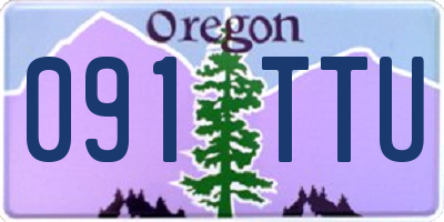 OR license plate 091TTU