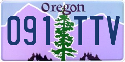 OR license plate 091TTV
