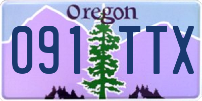 OR license plate 091TTX