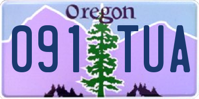 OR license plate 091TUA