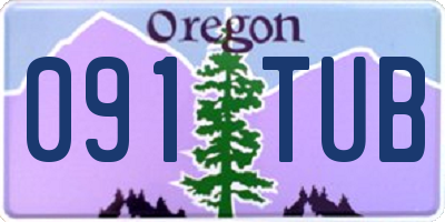 OR license plate 091TUB