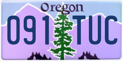 OR license plate 091TUC
