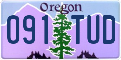 OR license plate 091TUD