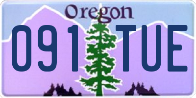 OR license plate 091TUE