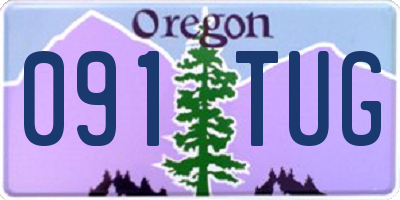 OR license plate 091TUG