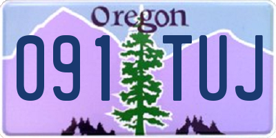 OR license plate 091TUJ
