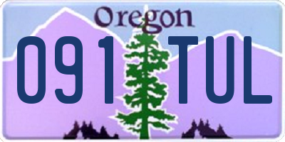OR license plate 091TUL