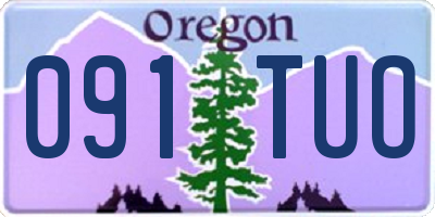 OR license plate 091TUO