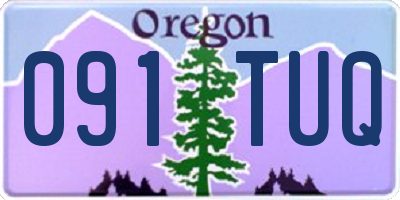 OR license plate 091TUQ