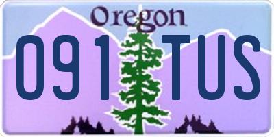 OR license plate 091TUS