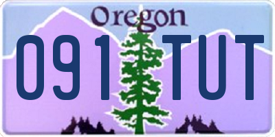 OR license plate 091TUT