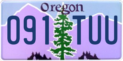 OR license plate 091TUU