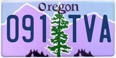 OR license plate 091TVA