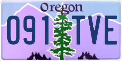 OR license plate 091TVE